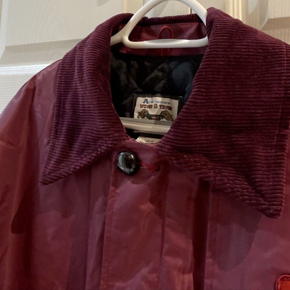 Vintage Toronto Transit Commission Coat TTC Uniform Subway Bus Size 46 Burgundy - Picture 3 of 12